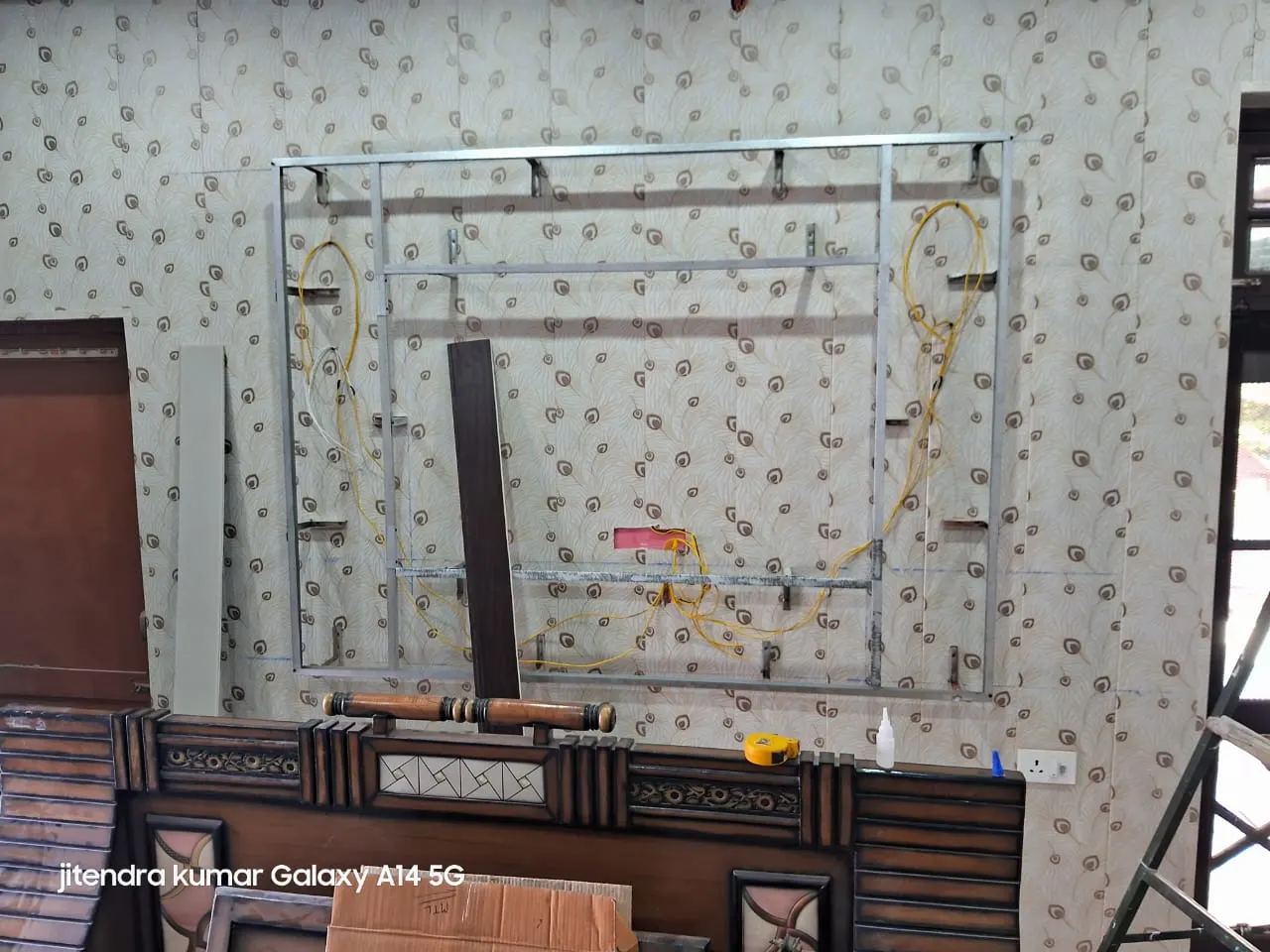 Gypsum ceiling in a Forbesganj living room