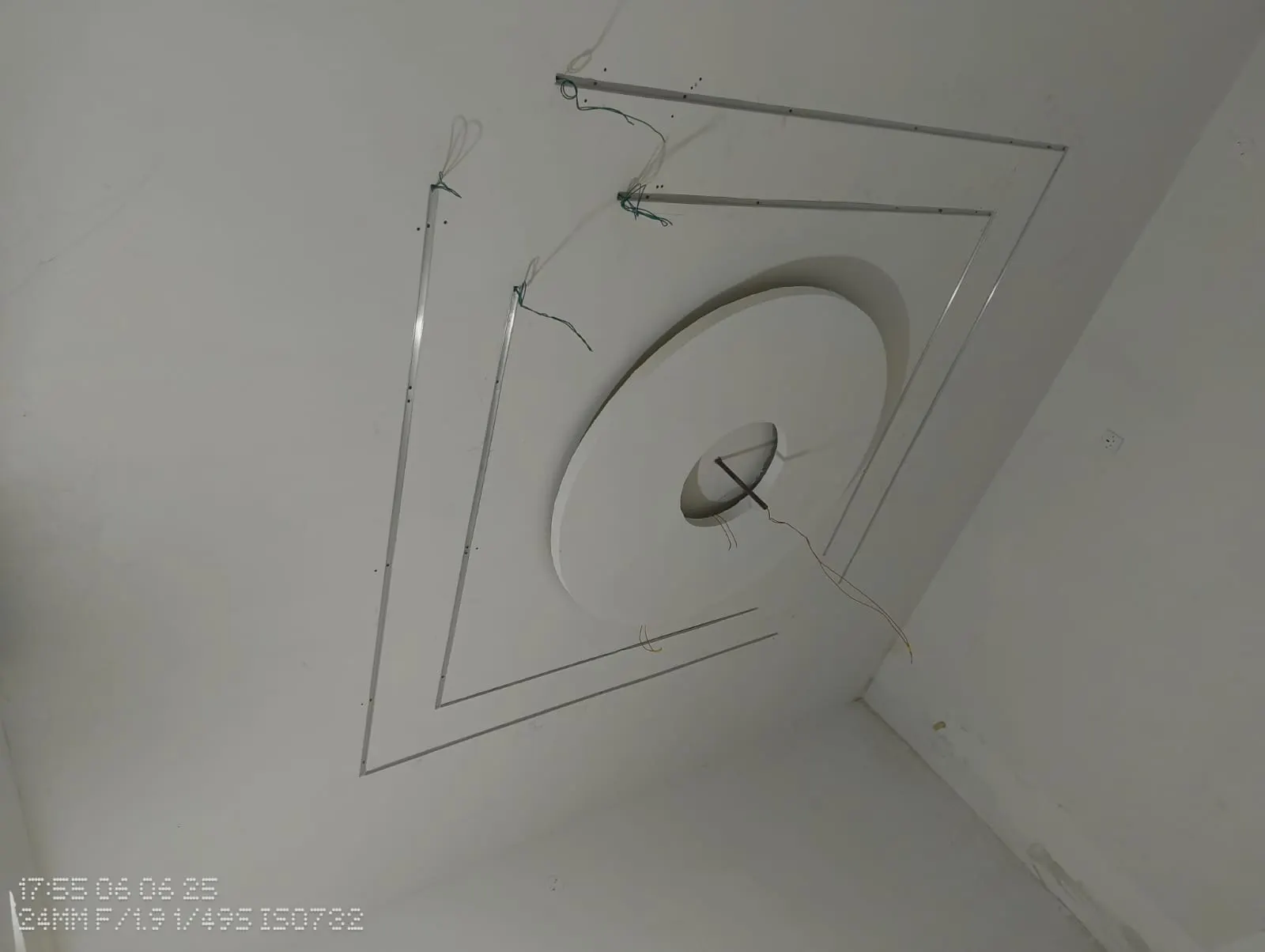Multi-level gypsum ceiling with cove lighting Multi-level gypsum ceiling with cove lighting