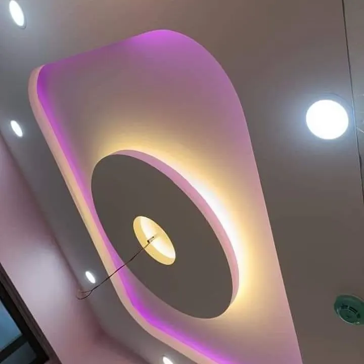 Bedroom gypsum false ceiling with a soft cove glow Bedroom gypsum false ceiling with a soft cove glow