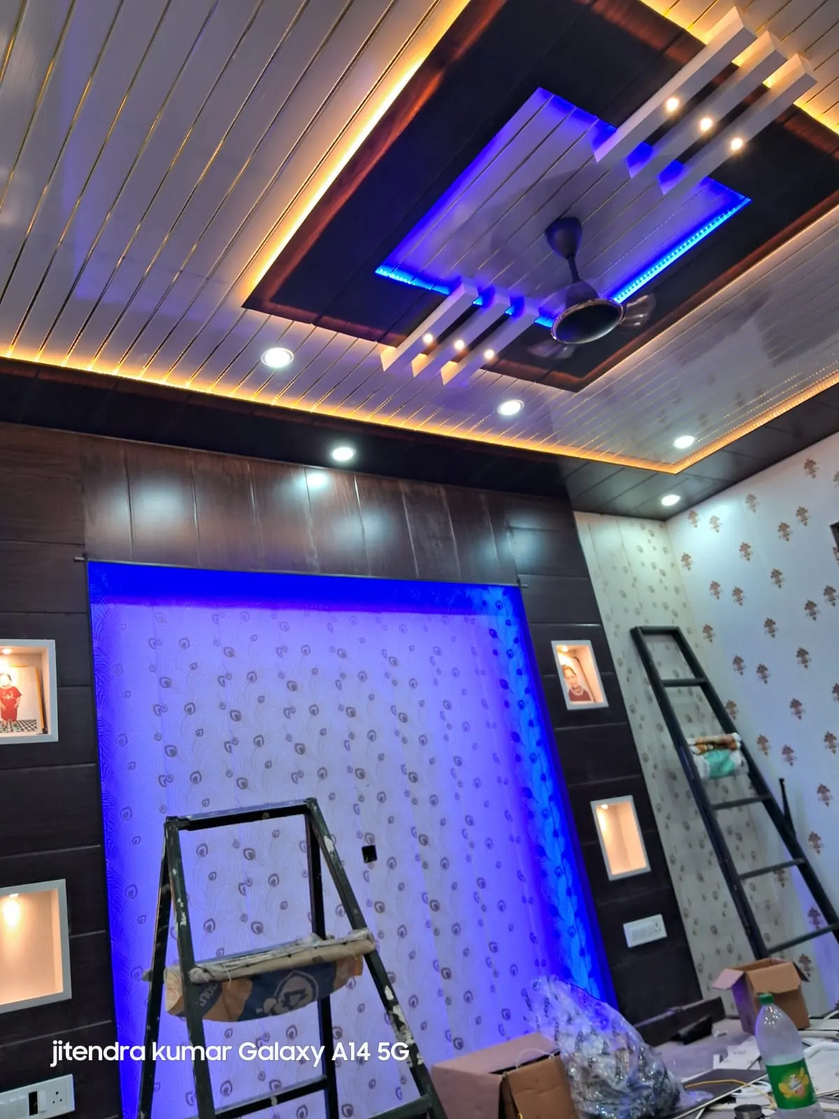 PVC false ceiling in a kitchen PVC false ceiling in a kitchen